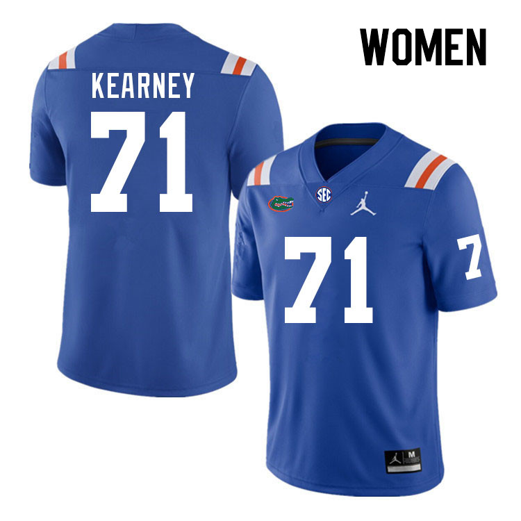 Women #71 Roderick Kearney Florida Gators College Football Jerseys Stitched Sale-Throwback - Click Image to Close